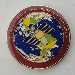Custom Business Challenge Coin for ARES, side 2. Features and context: Business Challenge Coin, Corporate Coin, Corporation.