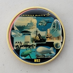 Custom Business Challenge Coin for LOCKHEED MARTIN - ATLP, side 2. Features and context: Business Challenge Coin, Corporate Coin, Contractor.