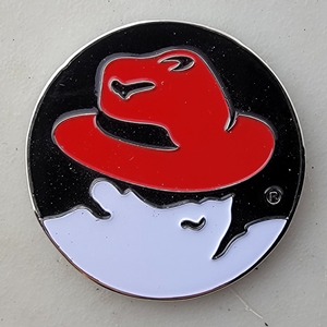 Custom Business Challenge Coin for REDHAT - GOVERMENT SOLUTIONS, side 2. Features and context: Business Challenge Coin, Corporate Coin, Contractor.