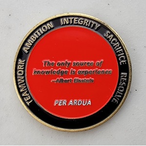 Custom Business Challenge Coin for TAISR - LOCKHEED MARTIN, side 2. Features and context: Business Challenge Coin, Corporate Coin, Contractor.