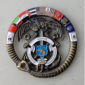 Custom Coast Guard Challenge Coin for COAST GUARD, side 2. Features and context: Custom Military Coin, Coast Guard Challenge Coin, USCG, Coast Guard.