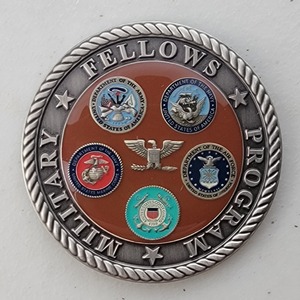 Custom Coast Guard Challenge Coin for COUNCIL ON FOREIGN RELATIONS, side 2. Features and context: Custom Military Coin, Coast Guard Challenge Coin, USCG, Air Force, Army, Coast Guard.