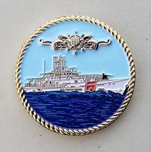 Custom Coast Guard Challenge Coin for USCGC BENJAMIN DAILEY, side 2. Verified details: Last one in sight. Features and context: Custom Military Coin, Coast Guard Challenge Coin, USCG, Coast Guard, MISFITS.