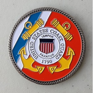 Custom Coast Guard Challenge Coin for USCGC CHASE - WHEC 718, side 2. Verified details: 1.75". Features and context: Custom Military Coin, Coast Guard Challenge Coin, USCG, Coast Guard, 1.75".