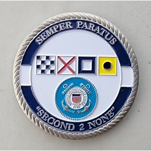 Custom Coast Guard Challenge Coin for USCGC POMPANO - WPB-87339, side 2. Features and context: Custom Military Coin, Coast Guard Challenge Coin, USCG, Coast Guard.
