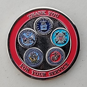 Custom College Challenge Coin for GRAND CANYON UNIVERSITY - VETERAN, side 2. Features and context: College Challenge Coin, College, Veteran.