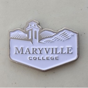 Custom College Challenge Coin for MARYVILLE COLLEGE, side 1. Features and context: College Challenge Coin, College.