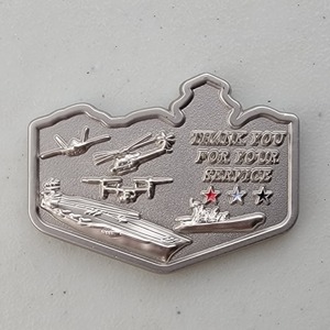 Custom College Challenge Coin for MARYVILLE COLLEGE, side 2. Features and context: College Challenge Coin, College.