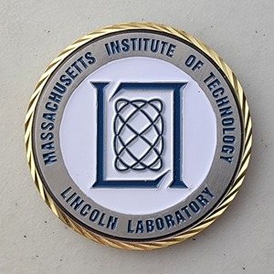 Custom College Challenge Coin for MIT, side 2. Features and context: College Challenge Coin, College.