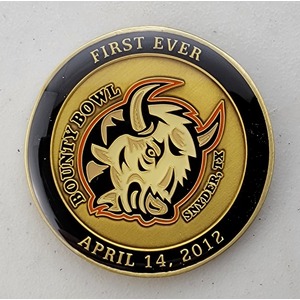 Custom Organization Challenge Coin for LONE STAR FOOTBALL LEAGUE - INAUGURAL, side 2. Features and context: Organization Challenge Coin, Organization.