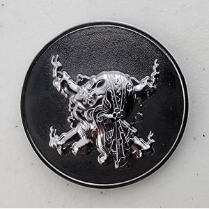 Custom Organization Challenge Coin for LONG ROAD, side 2. Features and context: Organization Challenge Coin, MC.