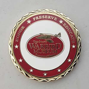 Custom Organization Challenge Coin for P-51D - CINCINNATI MISS, side 2. Features and context: Organization Challenge Coin, Organization.