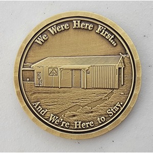 Custom Organization Challenge Coin for THE CONFEDERATED TRIBES OF GRAND RONDE, side 2. Features and context: Organization Challenge Coin, Organization.