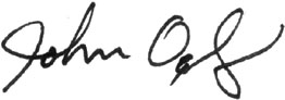 SERVICE FORGED Signature of John Olgesby