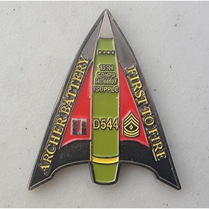 ARCHER BATTERY — Custom Specialty Coin Custom Specialty Coin for ARCHER BATTERY, side 1. Features and context: Specialty Coin, Uncategorized.