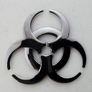BIOHAZARD BOTTLE OPENER — Custom Specialty Coin Custom Specialty Coin for BIOHAZARD BOTTLE OPENER, side 1. Verified details: 3 bottle openers and 6 letter openers.. Features and context: Specialty Coin, Bottle Opener, MISC, 3".