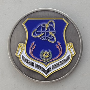 NUCLEAR CAPABILITIES DIRECTORATE — Custom Specialty Coin Custom Specialty Coin for NUCLEAR CAPABILITIES DIRECTORATE, side 2. Verified details: 1.75", Check out the new version - NUCLEAR CAPABILITIES DIRECTORATE – UV Print – Challenge Coin – challenge-coins.com. Features and context: Specialty Coin, NUCLEAR, 1.75".