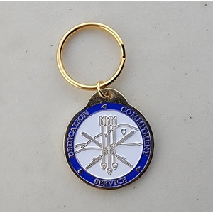SAN MANUEL INDIAN NATION - TRIBAL OFFICER - Key Chain — Custom Specialty Coin Custom Specialty Coin for SAN MANUEL INDIAN NATION - TRIBAL OFFICER - Key Chain, side 2. Features and context: Specialty Coin, Police, Key Chain.