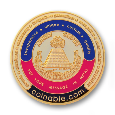 matte gold - challenge coin finish