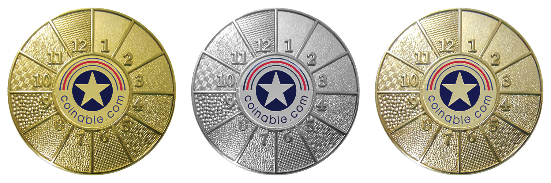 shiny custom coin metal finishes