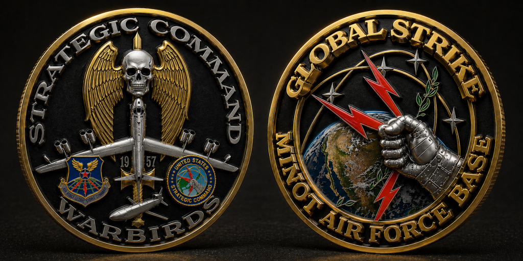 AI CUSTOM COIN DESIGN AI-generated 3D custom challenge coin design example two