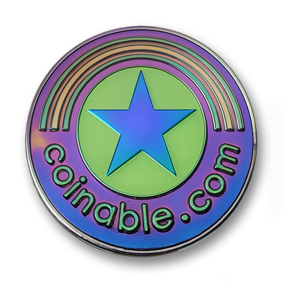 rainbow specialty custom coin finish