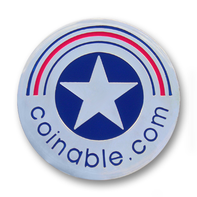 Shiny Silver custom coin metal finish